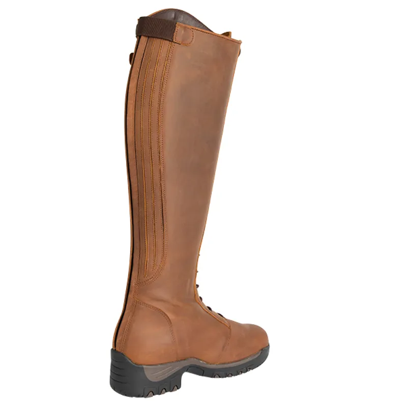 Fonte Verde Marvao Ladies Lace Front Tall Riding Boots Cognac-7